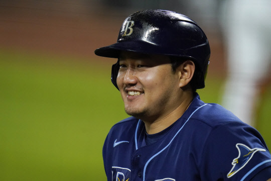 활짝 웃는 최지만. [AP=연합뉴스]